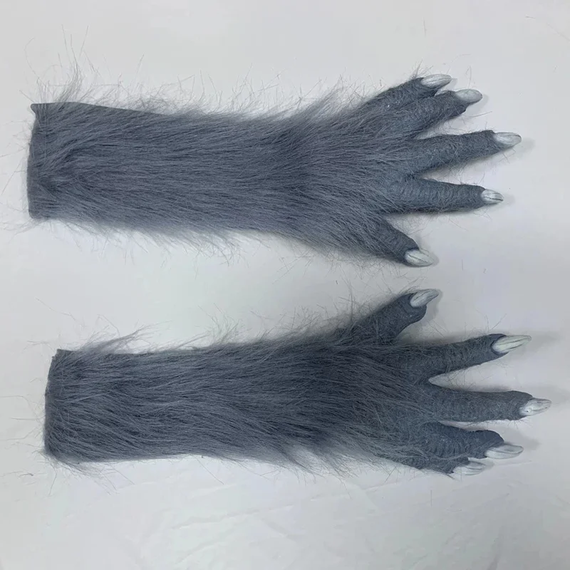 Anime BEASTARS Cosplay máscaras Legosi Cosplay guante máscara cola látex adulto Animal disfraz accesorios lobo garras para fiesta de Halloween Cos