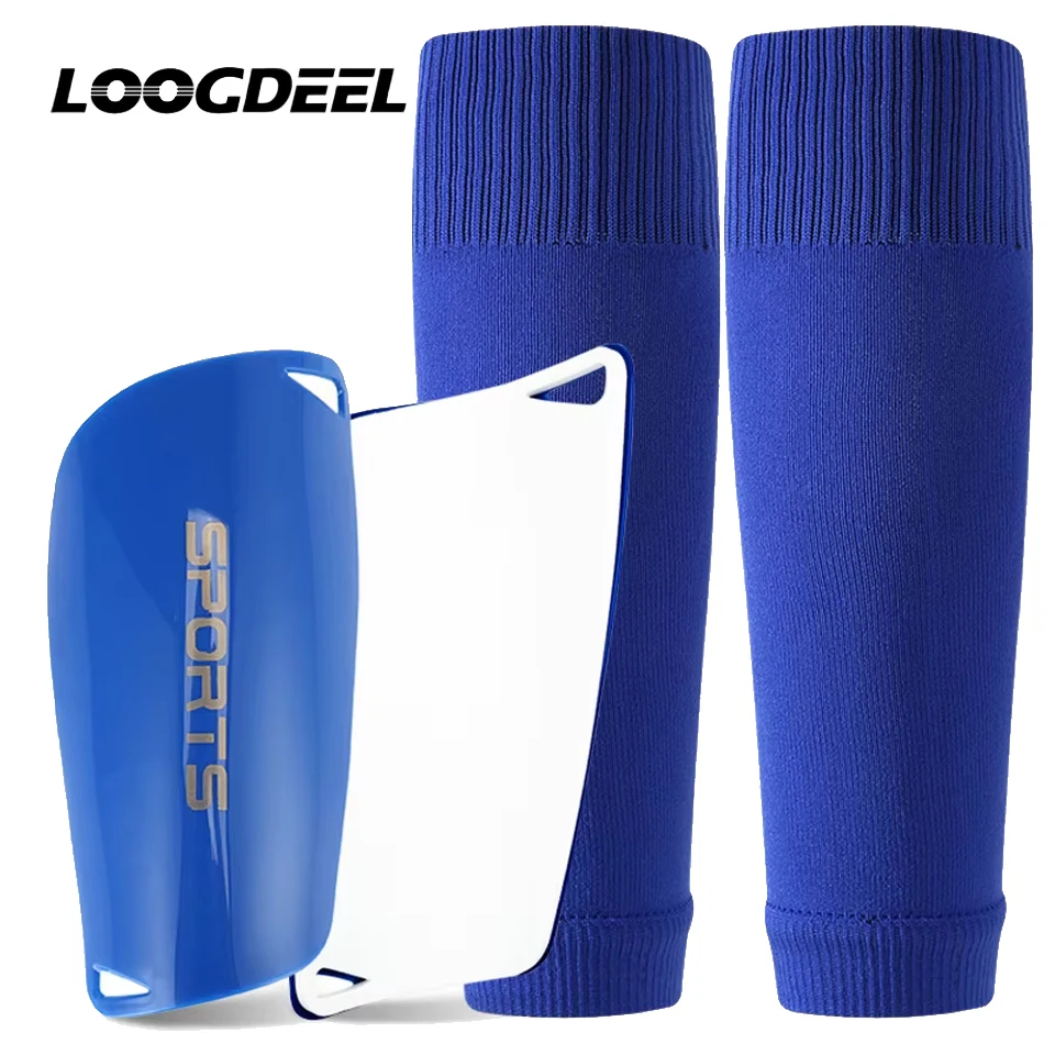 Loogdeel Professional Leg Cover Set Sports Safety Hight Elasticity Shin Guard Sleeves For Soccer Adults Kids Football Equipment