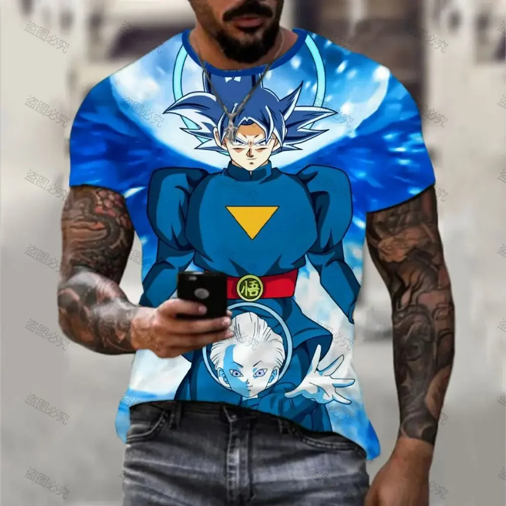 Printed T-shirt Men Vegeta Dragon Ball Z Clothing Men's High Quality Goku Harajuku Style Essentials 2023 New Hip Hop Y2k Trend