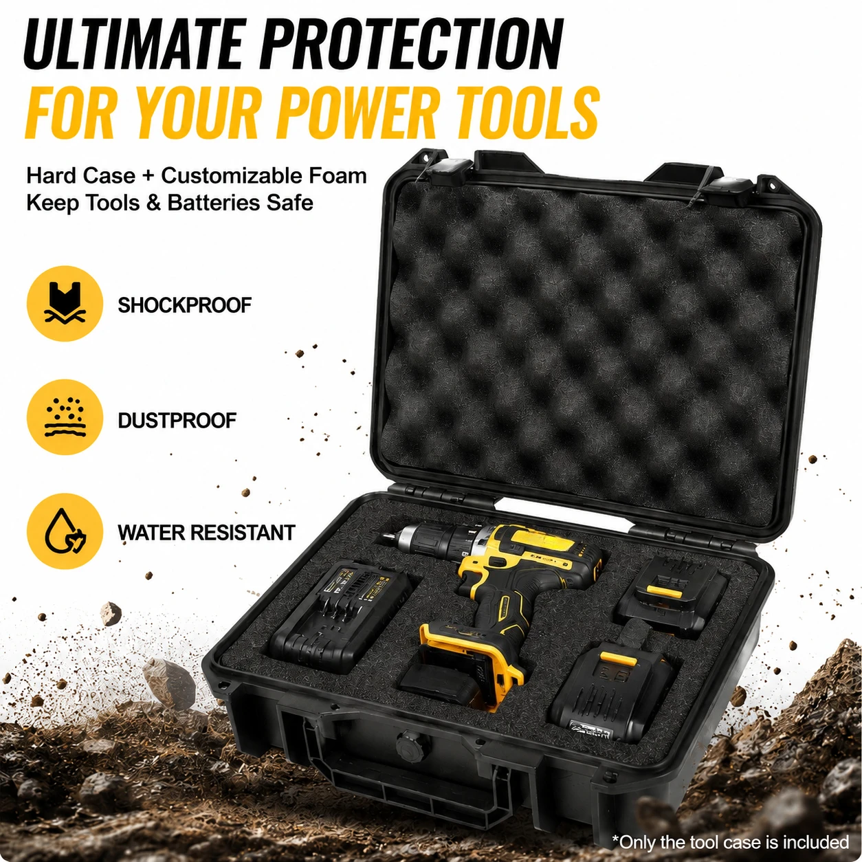 Power Tools Milwaukee - Hard Carry Tool Case Waterproof Shockproof