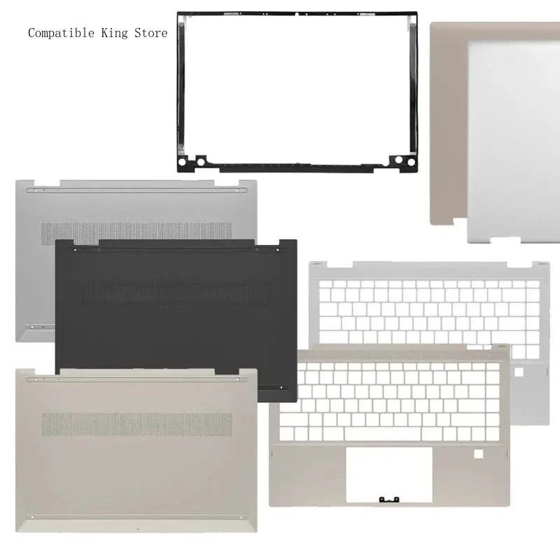 B NEW For HP Pavilion X360 14-DW 14T-DW 14M-DW TPN-Q171 LCD Back Cover Front Bezel Palmrest Bottom Case L96483-001 Silver