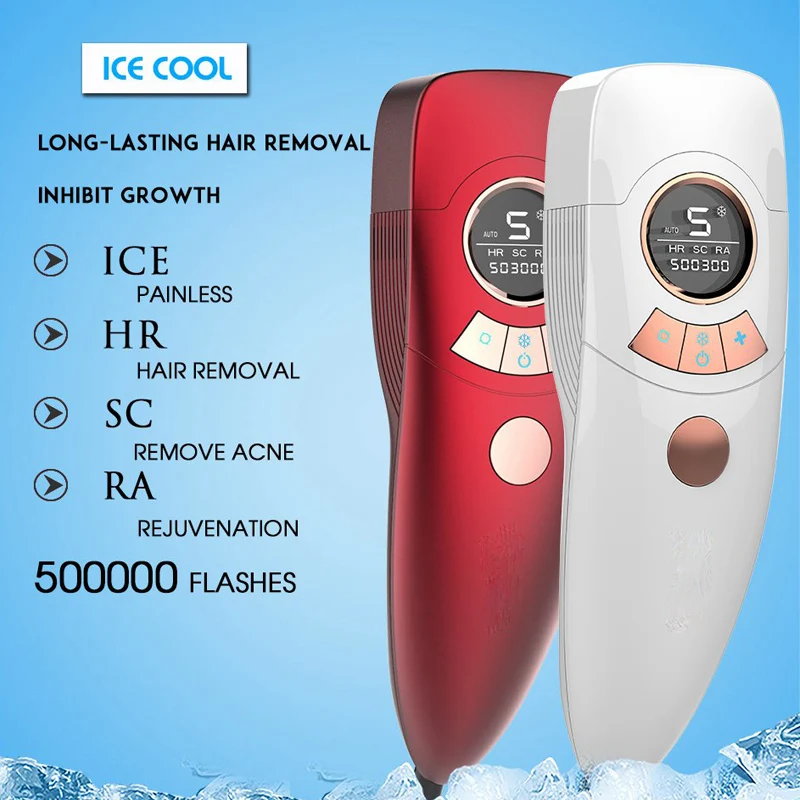 2024 New Arrival Painless Skin Rejuvenation Ipl Hair Removal Ice Cooling Laser Hair Removal Machine For Home Use