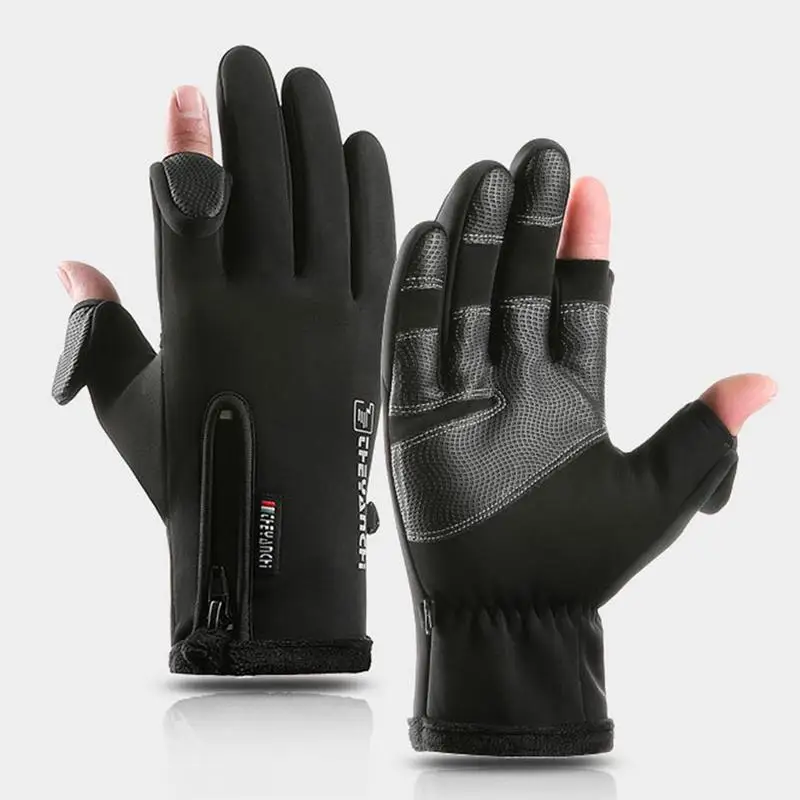 Winter Warm Driving Gloves Cycling Skiing Fishing Full Palm Protection Windproof Women Bike Gloves Outdoor moto Sports Gloves
