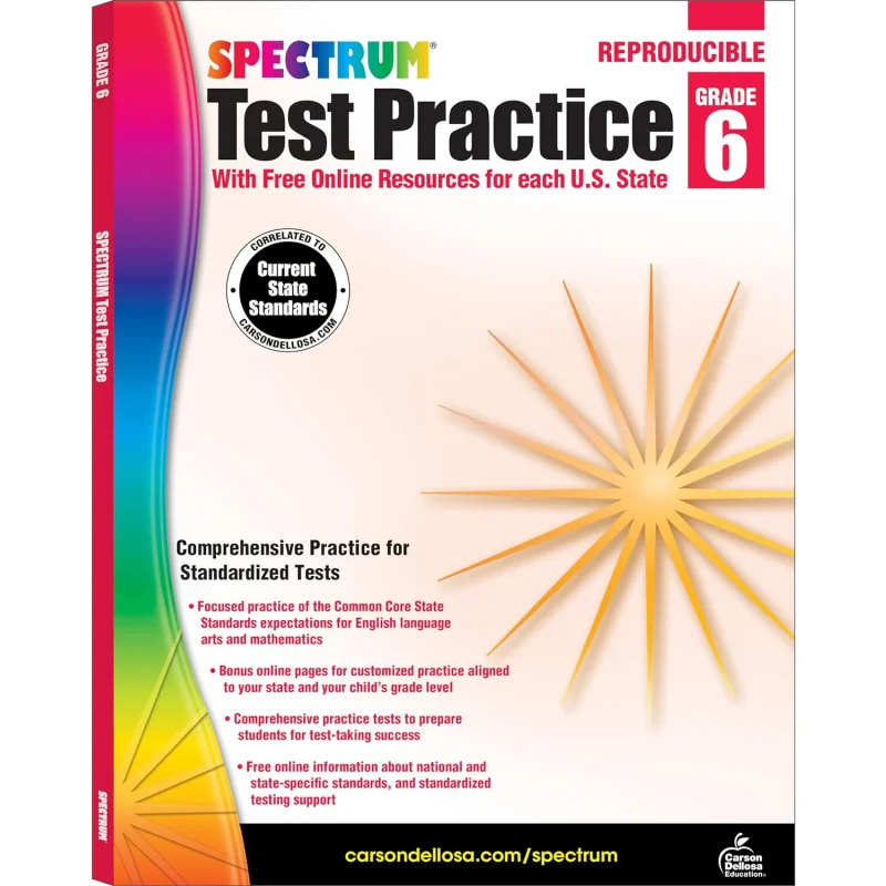 Spectrum Test Practice Grade 6 Carson Dellosa Education Carson Dellosa Education 9781620575987 Book