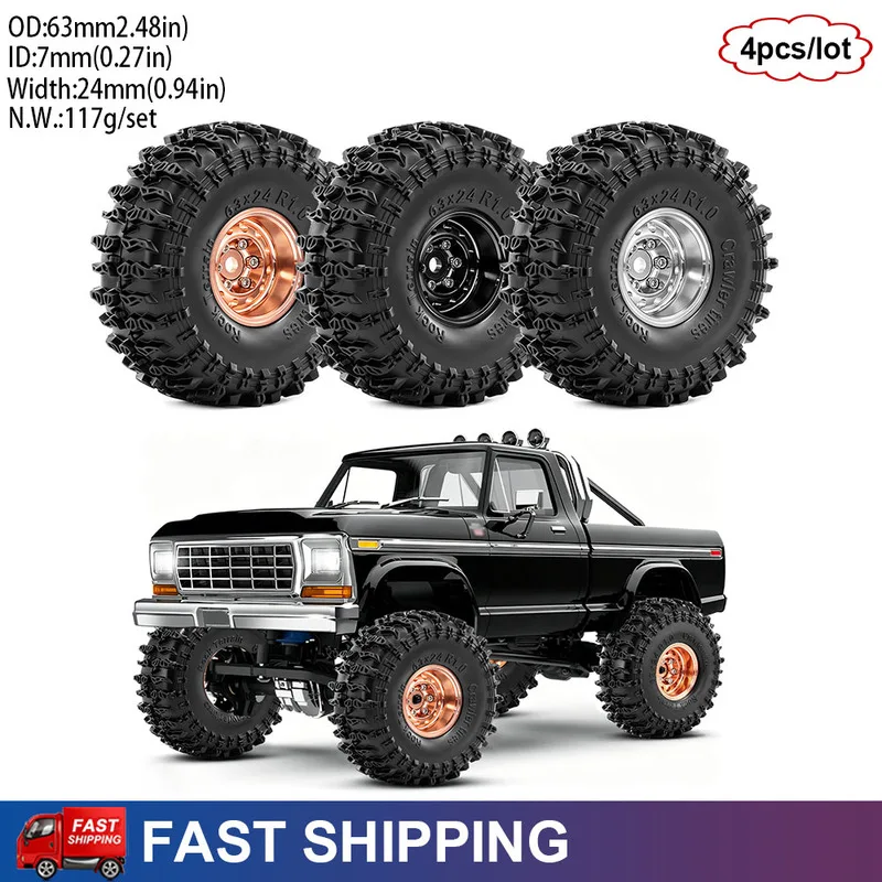 4-個-10-インチ金属タイヤホイールリム-63-24-ミリメートル-1-18-rc-クローラー-traxxas-trx4m-scx24-fms-ascent-18-axial-ax24-fcx24-用
