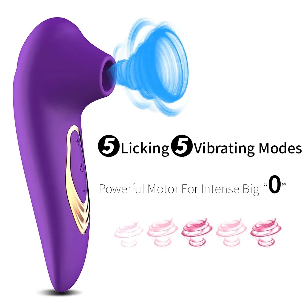 Powerful Clitoris Sucker Vagina Sucking Vibrator Female Nipple Oral Vacuum Stimulator Tidal Masturbator Sex Toys for Women 18+