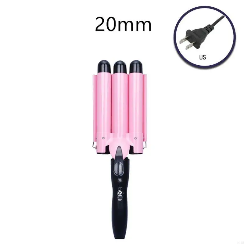 D0AB 20/22/25/28/32mm Curling Iron 3 Barrels Hair Curler Large Fast Heating Styling Tool for Salon Home Use