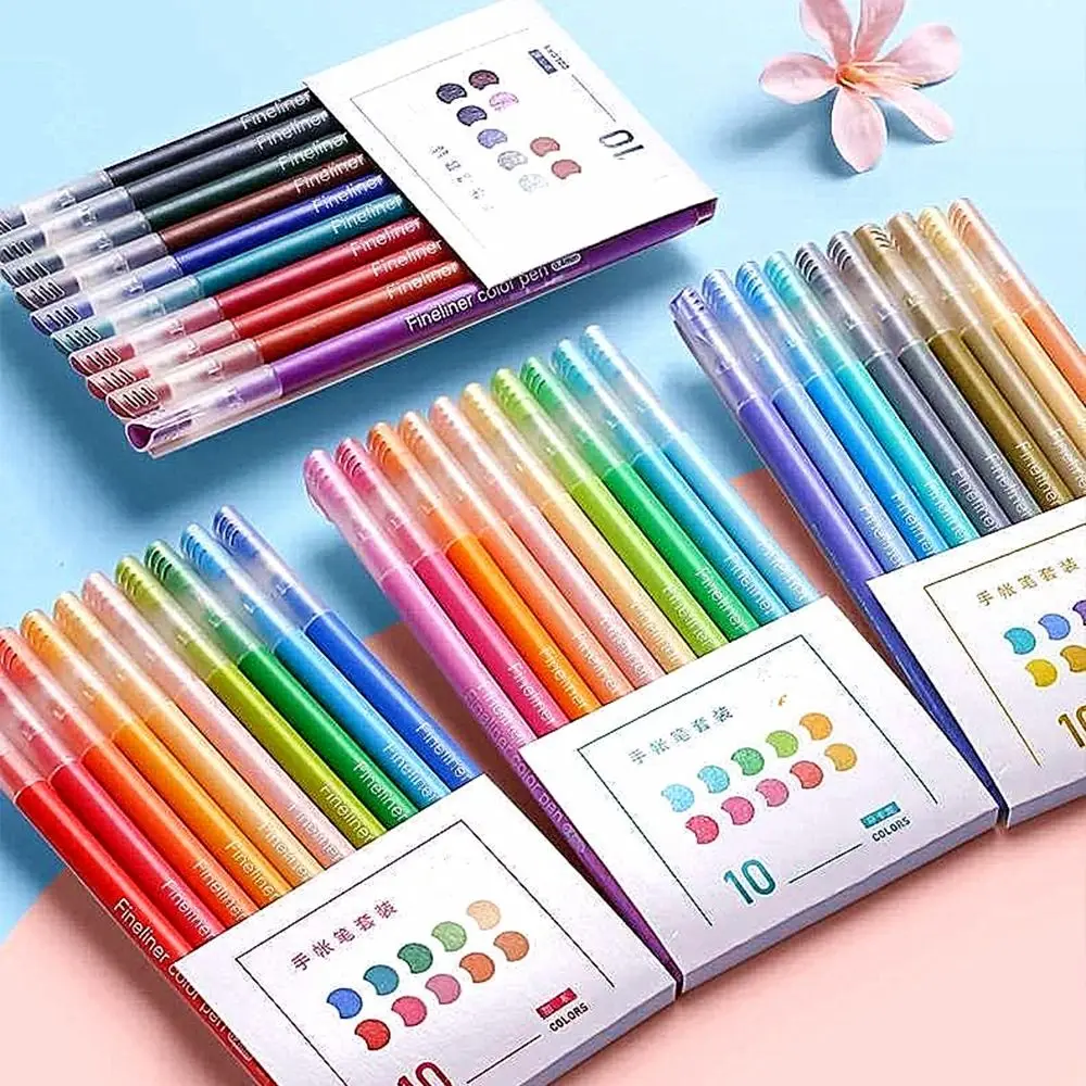 Suche trwałe artykuły biurowe znakowanie podpisywanie wielokolorowy długopis neutralny studenci artykuły papiernicze długopis kolorowy zestaw długopisów żelowych