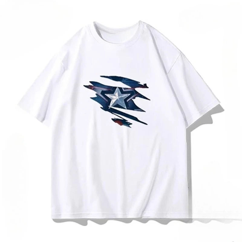 T-shirt a maniche corte da uomo Marvel's Avengers, Spider-Man estivo, Iron Man e Hulk Chest Logo stampato a maniche corte