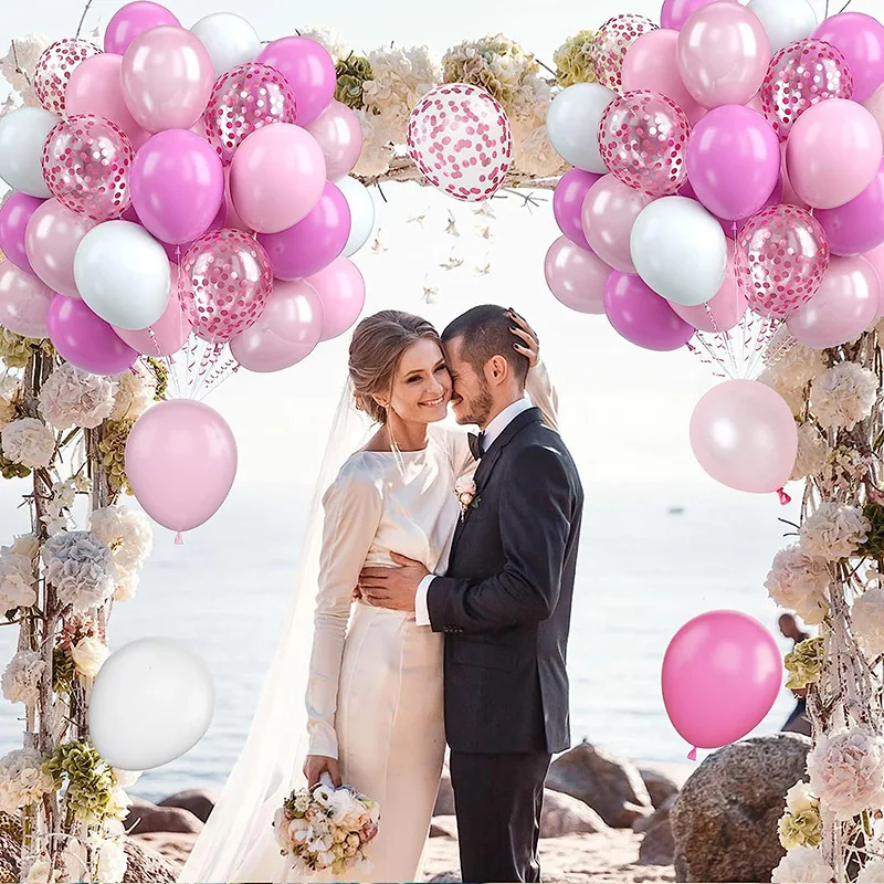 Balloons Baby Shower Valentine's Day Birthday Pink Happy Wedding Decoration Anniversary Children's Arch for Balloons Structure