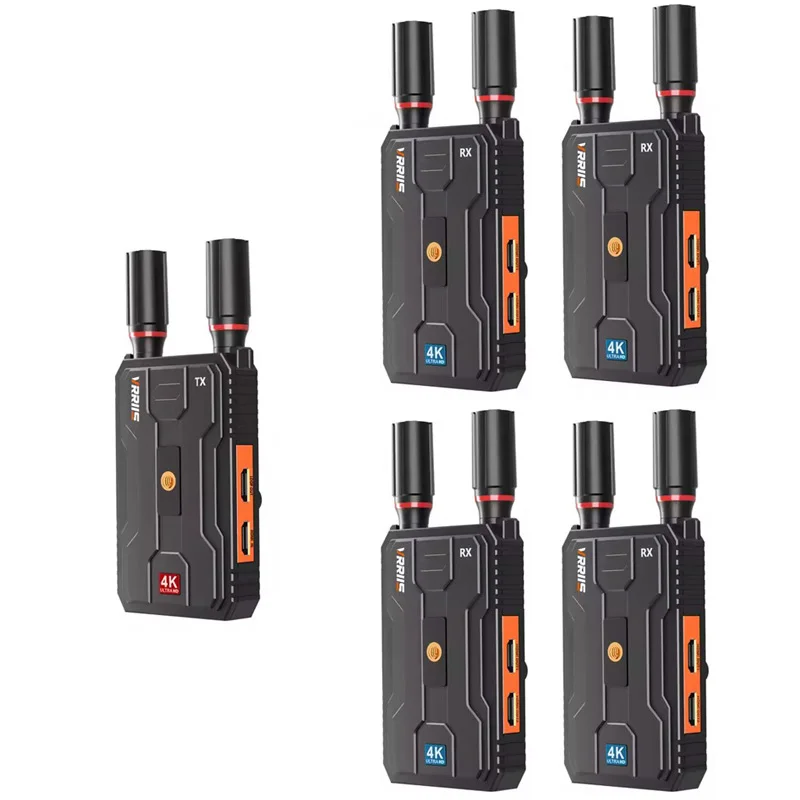 

400M 5G 4K Wireless HDMI Extender Dual Dispaly Video Transmitter Receiver Support Battery Audio Camera Laptop PC To TV Monitor