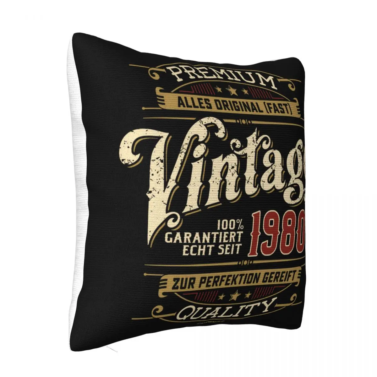 T 40 Ans 100 Premium Vintage Depuis 1980 Fun Cadeau Hip Hop Gift Science Winter High Quality Creative Colour Pillow Case