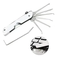 Lock Picking Set Rust-resistant Versatile Door Open Keys Key Replacement Convenient Hooks Remover Kit Repair Tool Compact