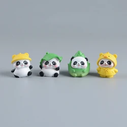 Cute Panda Micro Landscape Decoration Home Desktop Resin Crafts Toy Doll Car Interior Decoration