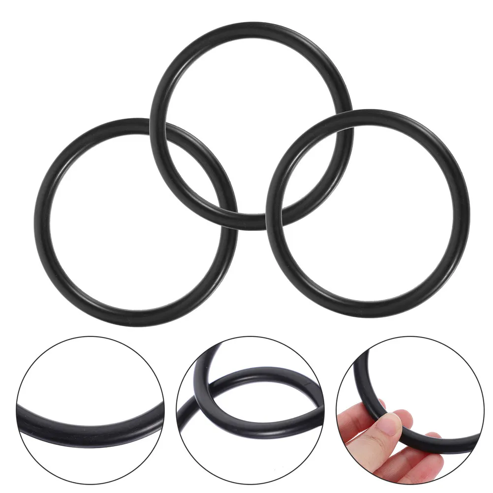 5Pcs Singing Bowl Rubber Ring Exquisite Crafted Black Sound Bowl Mat for Buddhist Ritual Instruments Meditation Practice Use
