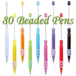 80pcs Beadable Pencil Bead Everlasting Pencils Pencil for Writing Drawing DIY Gift Home Office School Supplies