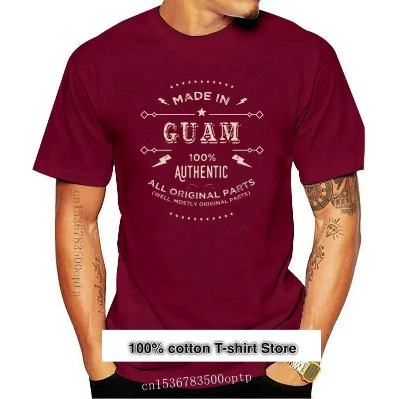 Camiseta hecha en Guam Is My Home para hombre, ropa informal de manga corta, primavera y verano, 2024