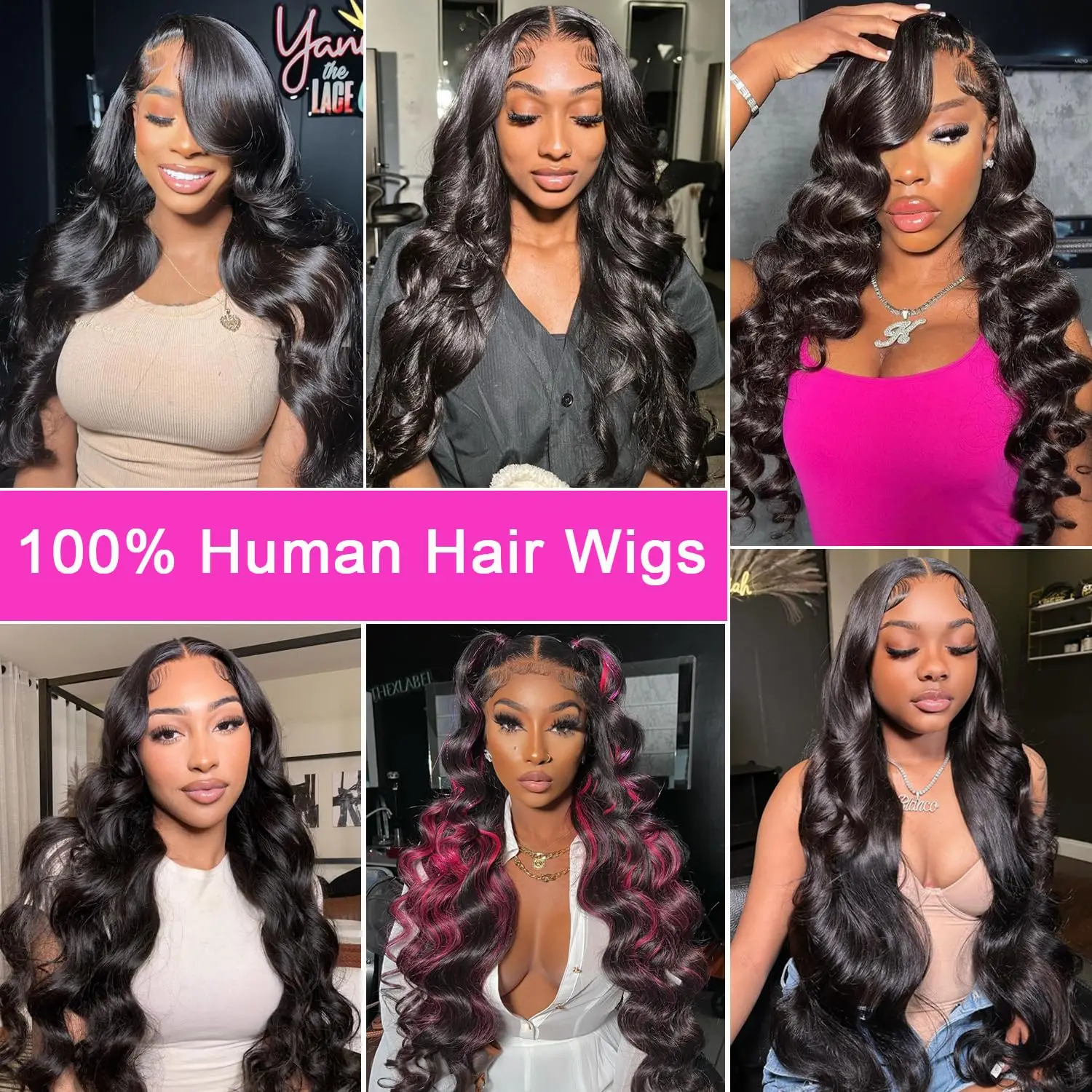 Body Wave Lace Front Wigs Human Hair 13x4 HD 180% Density Lace Frontal Wigs for Women Human Hair Pre Plucked 22-30 Inches