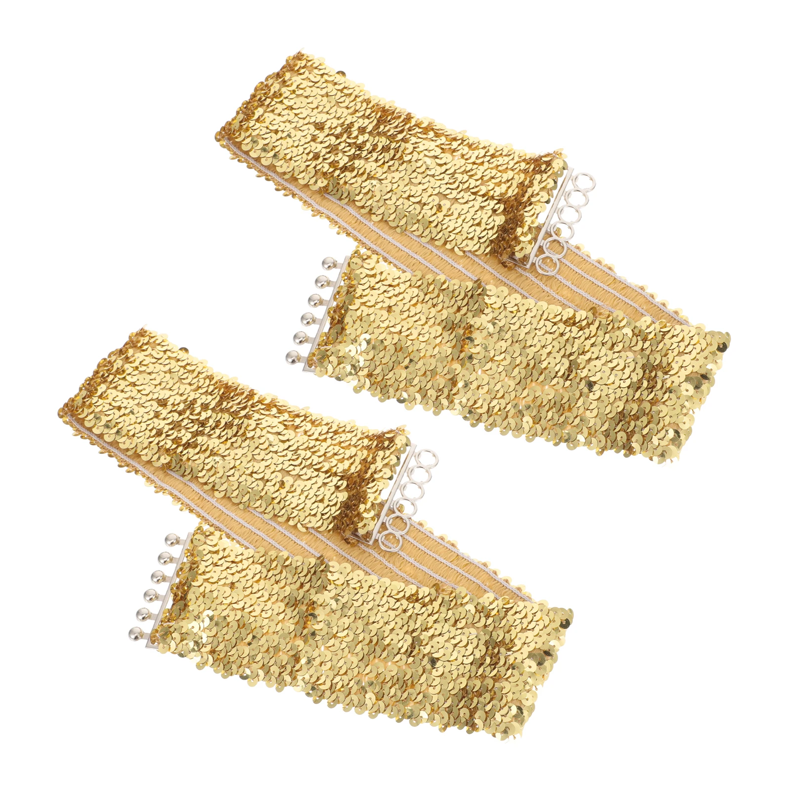 2 قطعة مشد واسع الترتر أحزمة الخصر شريط مطاطي مرن للنساء مرحلة الرقص مساء ارتداء حزام خصر الترتر للنساء