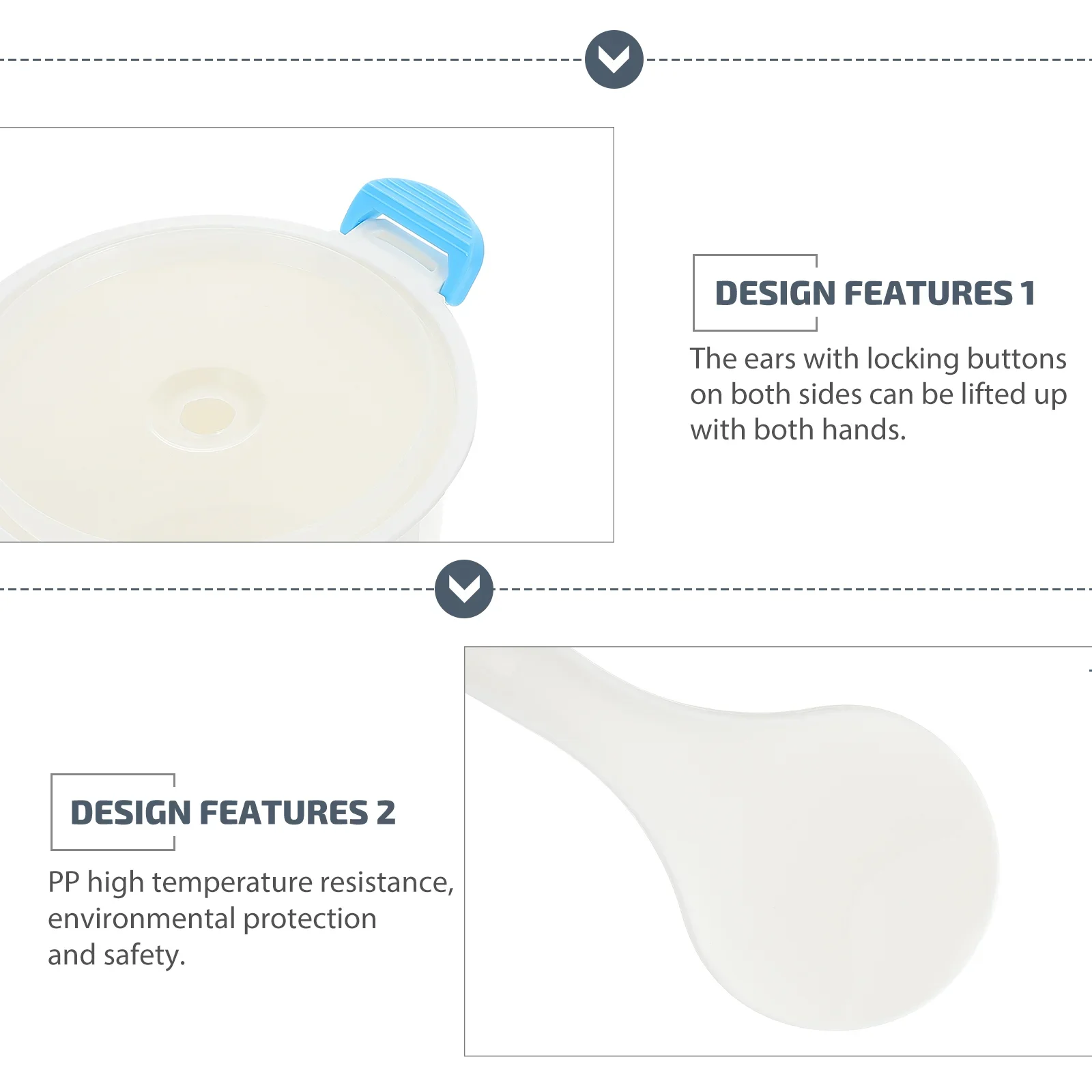 Microwave Rice Cooker Multifunction Rice Cooking Container Food Container