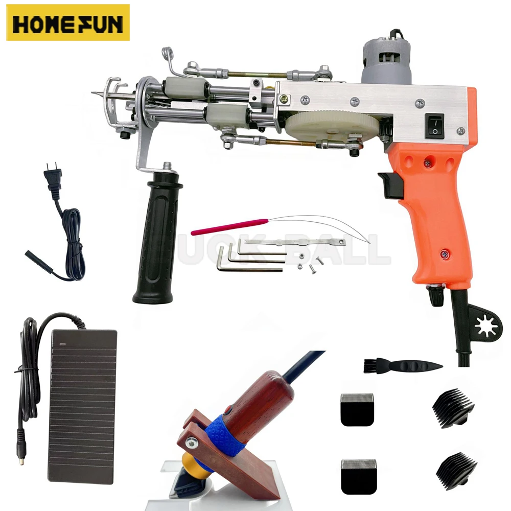 

2 In1 Tufting Gun Set Carpet-Weaving Gun Kit Electric Tufting Guns Loop Pile Cut Pile Rug Tufting Gun Carpet Making DIY Tools