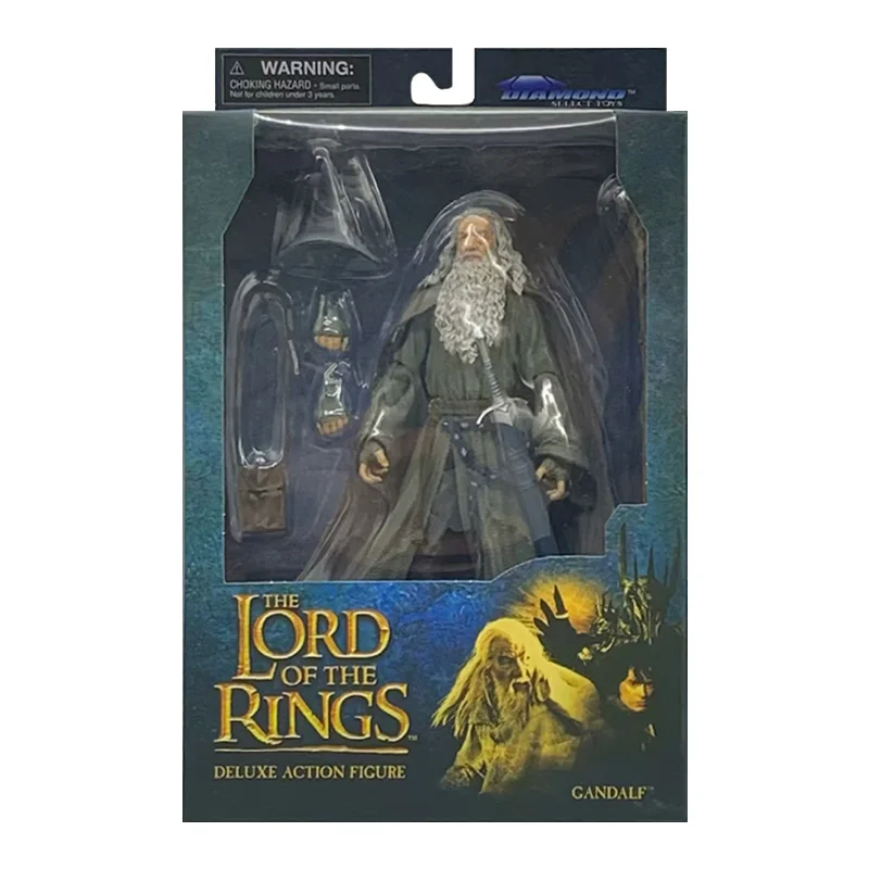 Diamond Select Toys DST Gandalf The Lord of The Rings 1/12 7 Inches Anime Original Action Figure Model Toy Gift Collection