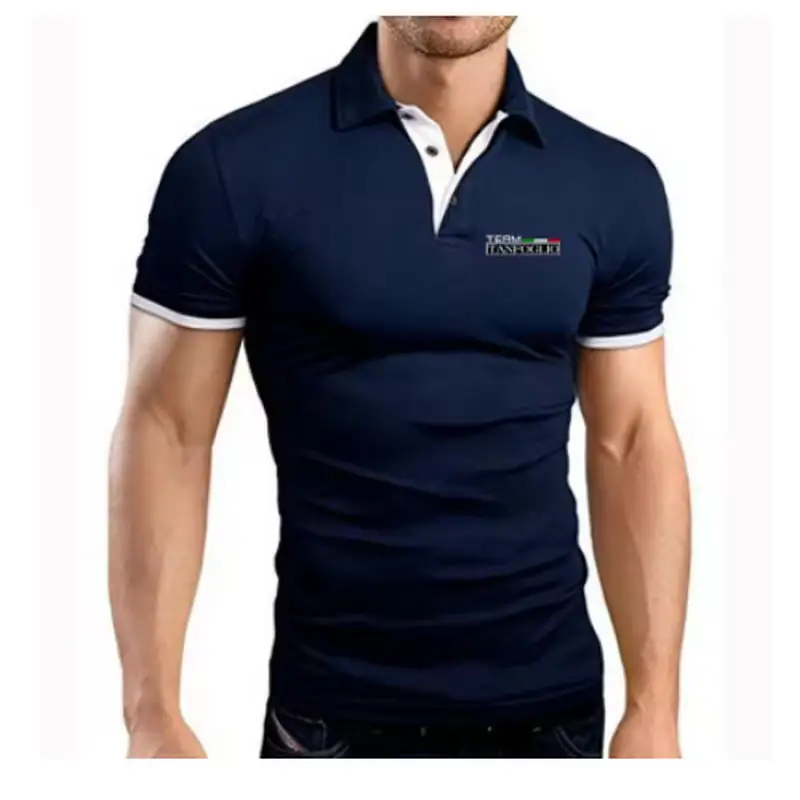 2026 Summer Tanfoglio Logo Print Popular Solid Color Simplicity Short Sleeve Mens Quick Drying Casual Cotton Handsome Polo Shir