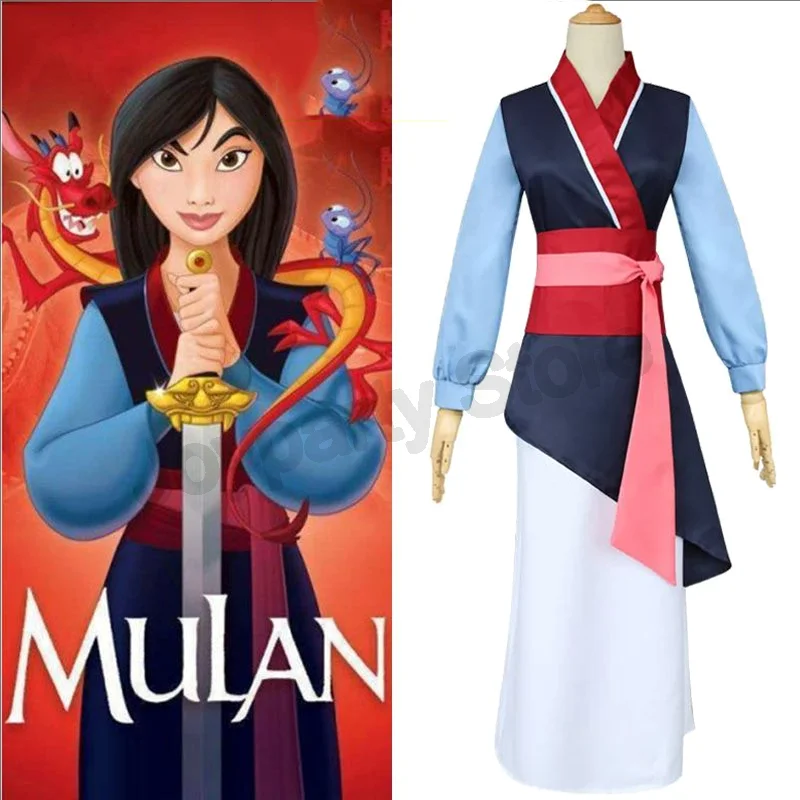 Mädchen Hua Mulan Kostüm Junge Mulan Kostüm Kleid Frauen Mushu Drache Halloween Bühne Teen Mulan Cosplay Karneval Kostüme Groß