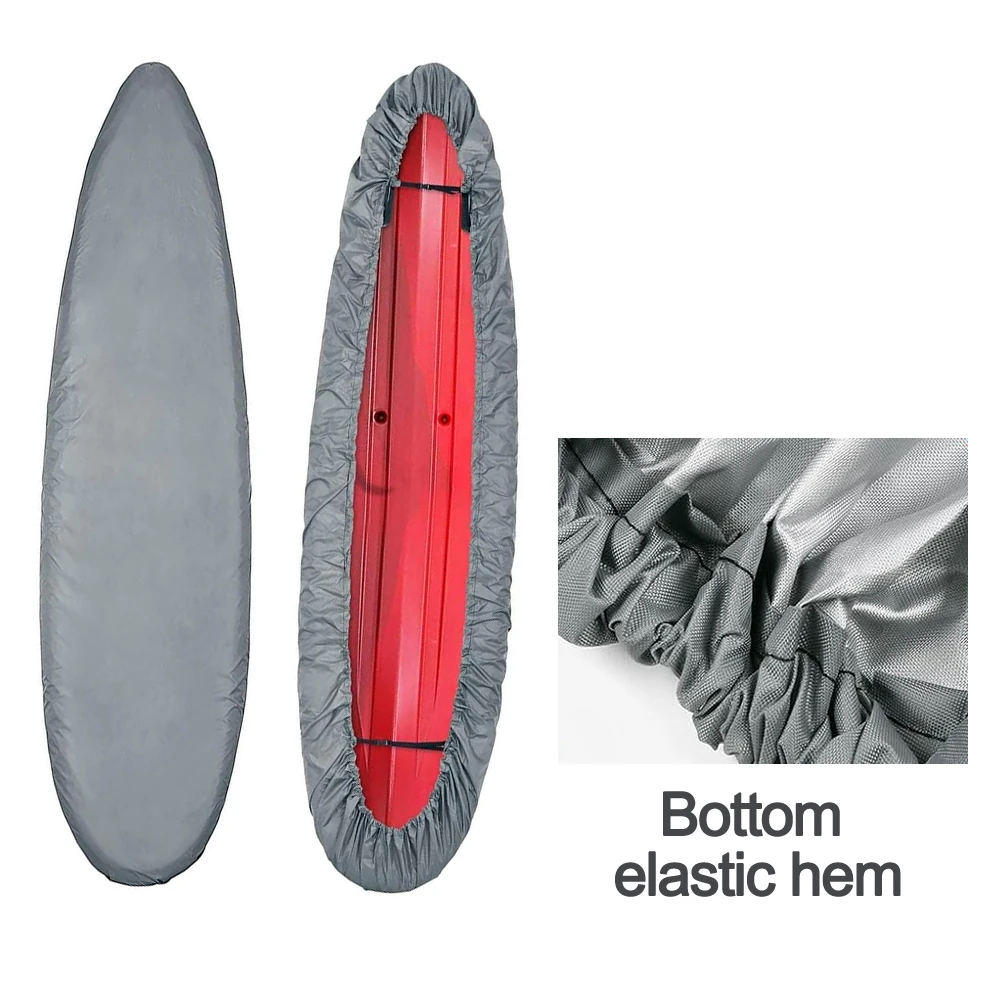 Marine Grade Waterproof Boat Cover Reinforced Seams Tear Resistant UV Resistant Outdoor Kayak Boat Cover