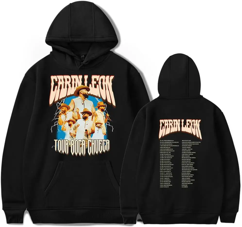 

Carin Leon Merch Hoodie Tour Boca Chueca Hoodie Long Sleeve for Men and Women Pullover Sweatshirt