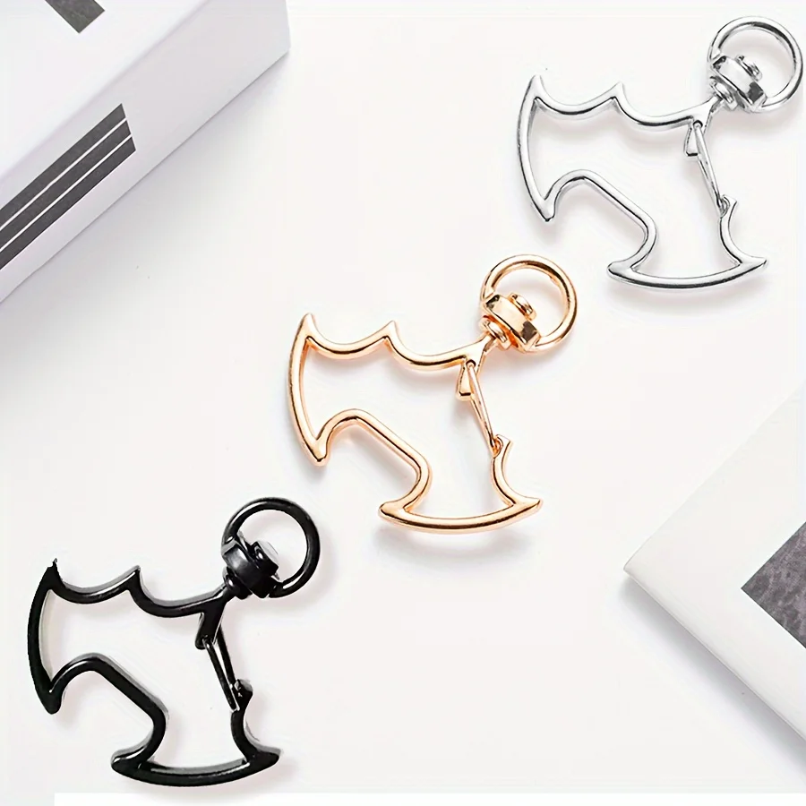 سلاسل مفاتيح مطلية ملونة على شكل خفاش، أبازيم جراد البحر، أبازيم للكلاب، المعلقات المصنوعة يدويًا المطلية بالرش، أبازيم زخرفية