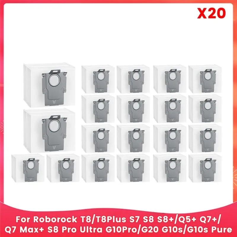 

Мешок для сбора пыли AC39 для пылесосов Roborock T8/T8plus S7 S8 S8+/Q5+ Q7+/Q7 Max+ S8 Pro Ultra G10pro/G20 G10s/G10s Pure