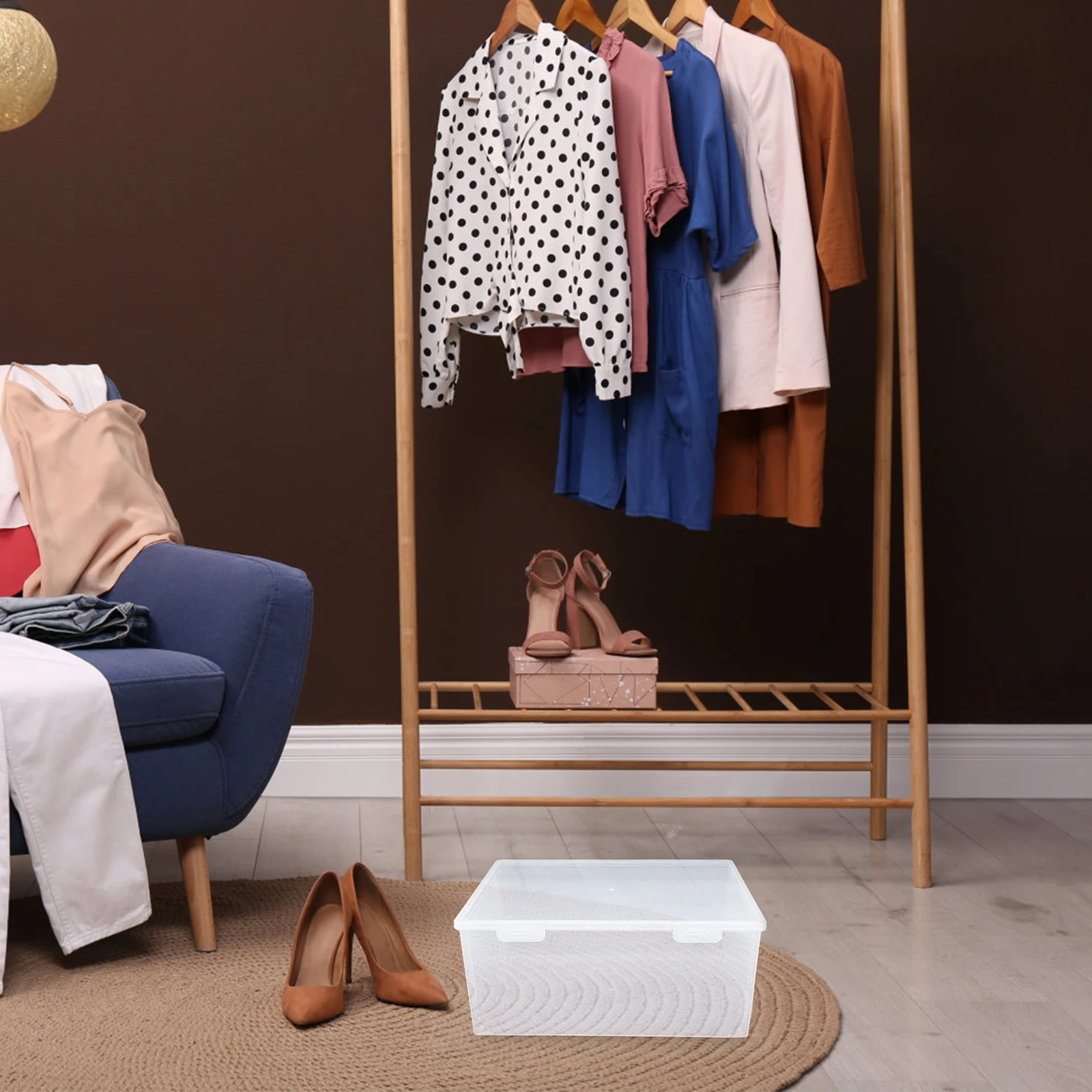 

Transparent Shoe Boxes Clear Plastic Stackable Storage ganizer For Sneakers Boots High Heels Shoes Box Under Bed Closet