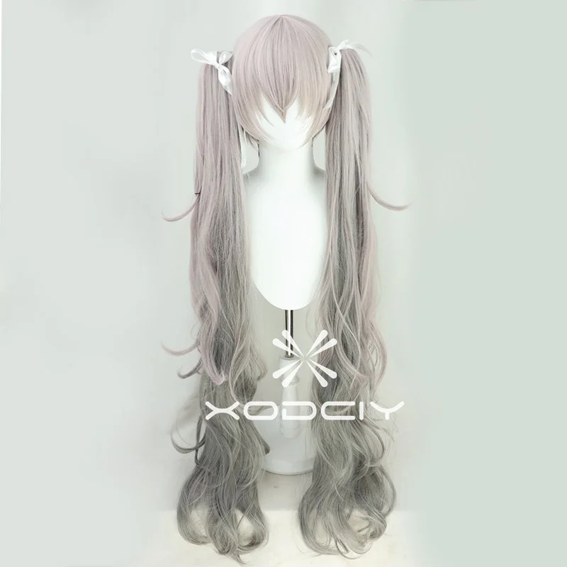 

Sega Project Sekai Colorful Stage! Feat Spm Figure Miku Cosplay Wig 105cm Long Double Ponytail Heat Resistant Synthetic Hair Wig