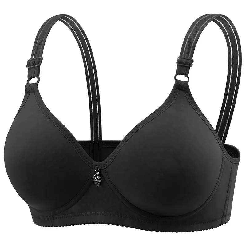 BH mit dünnen geformten Cups, einfarbig, verstellbar, für Damen mittleren Alters und ältere Frauen, grenzüberschreitende Lingerie, bügellos