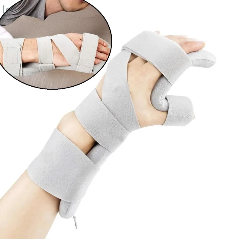 

1pc Stroke Hand Brace Support Adjustable Finger Night Hands Splint Supports Orthopedic Wrist Care Rest Arthritis Rehabilitation