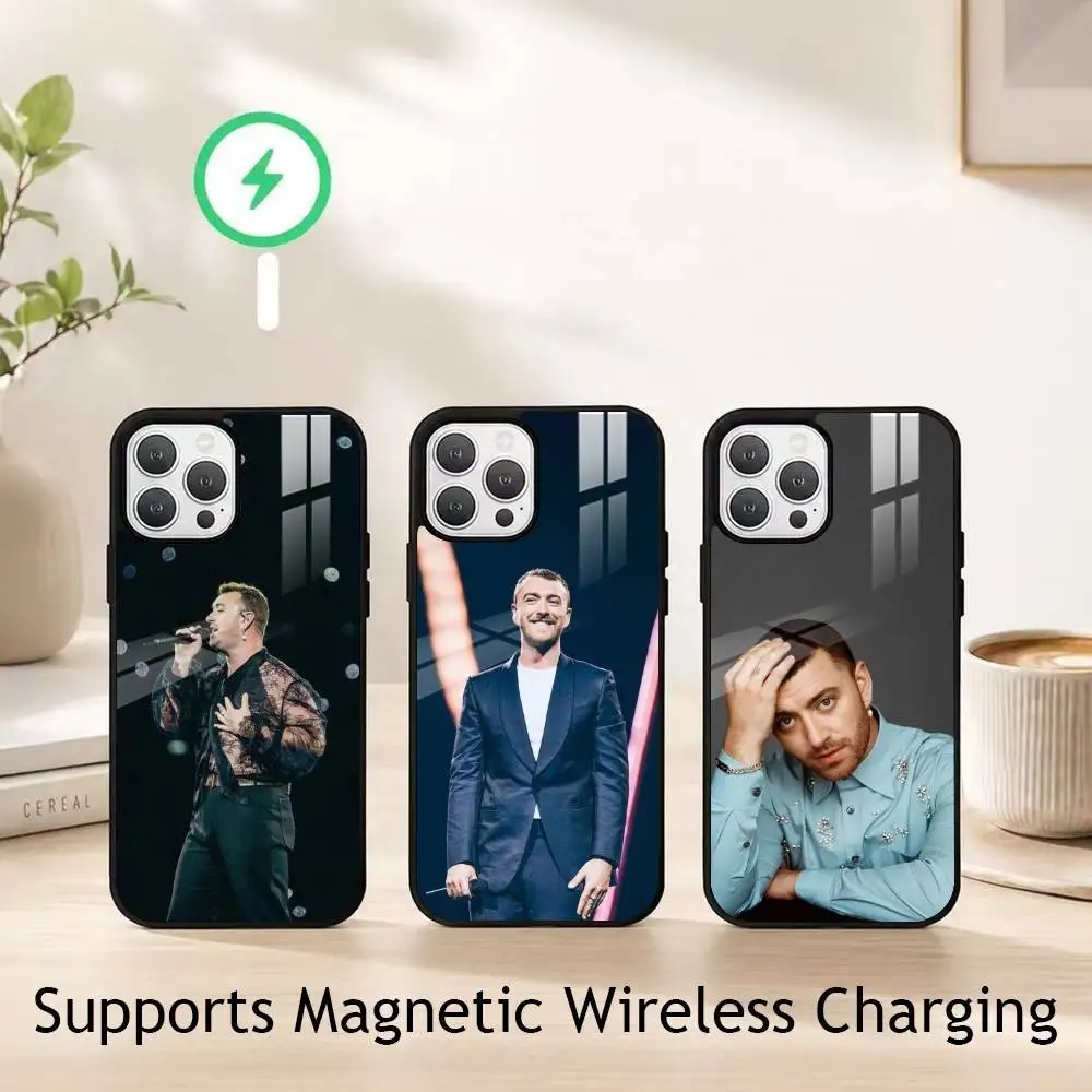 Sam Smith Singer Unholy gift Phone Case For iPhone18,17,16,15,14,13,12,11 Plus,Pro Supports Magnetic Wireless Charging