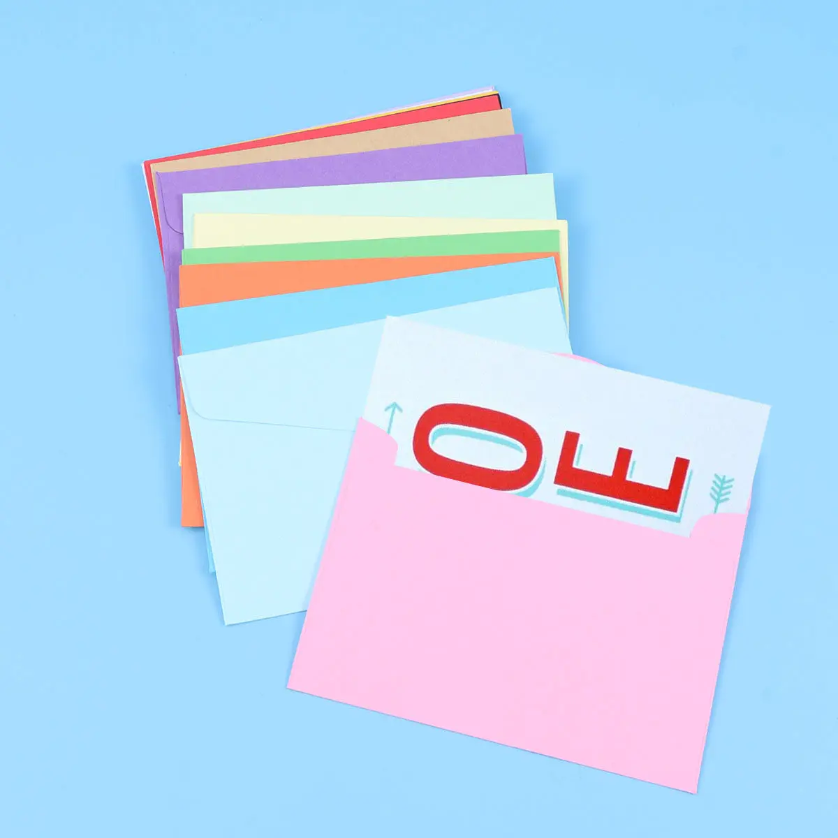 

140Pcs Classic Solid Color Mini Envelopes Natural Paper Flap Easy Seal for Gift Cards Wedding Placeholders Mini Envelopes