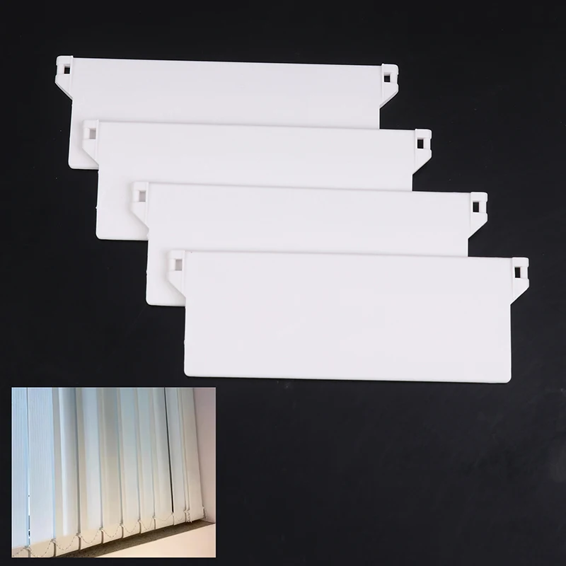 【10Pcs Plastic Base Plate 127mm Portable Vertical Blind Bottom Weights Slats For Vertical Blind Fittings Roller Accessories】