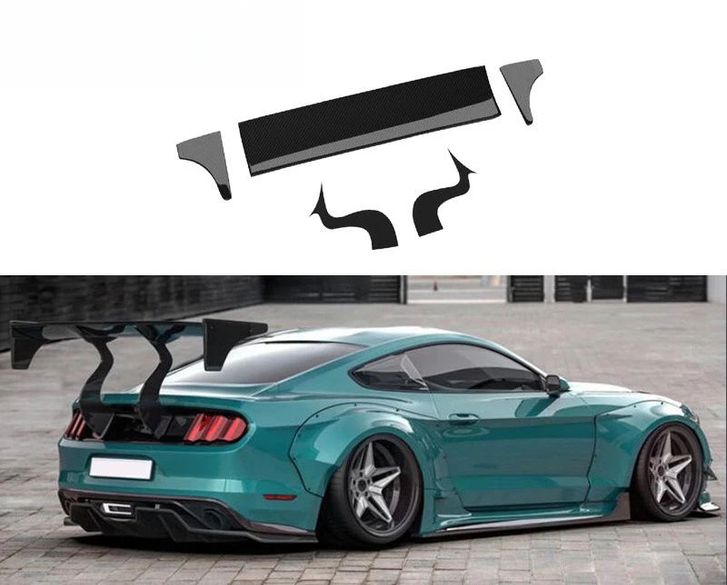 

Applies to: 15-22 Ford Mustang Tail Mustang Carbon Fiber GT Large Tail Auto Parts Spoiler