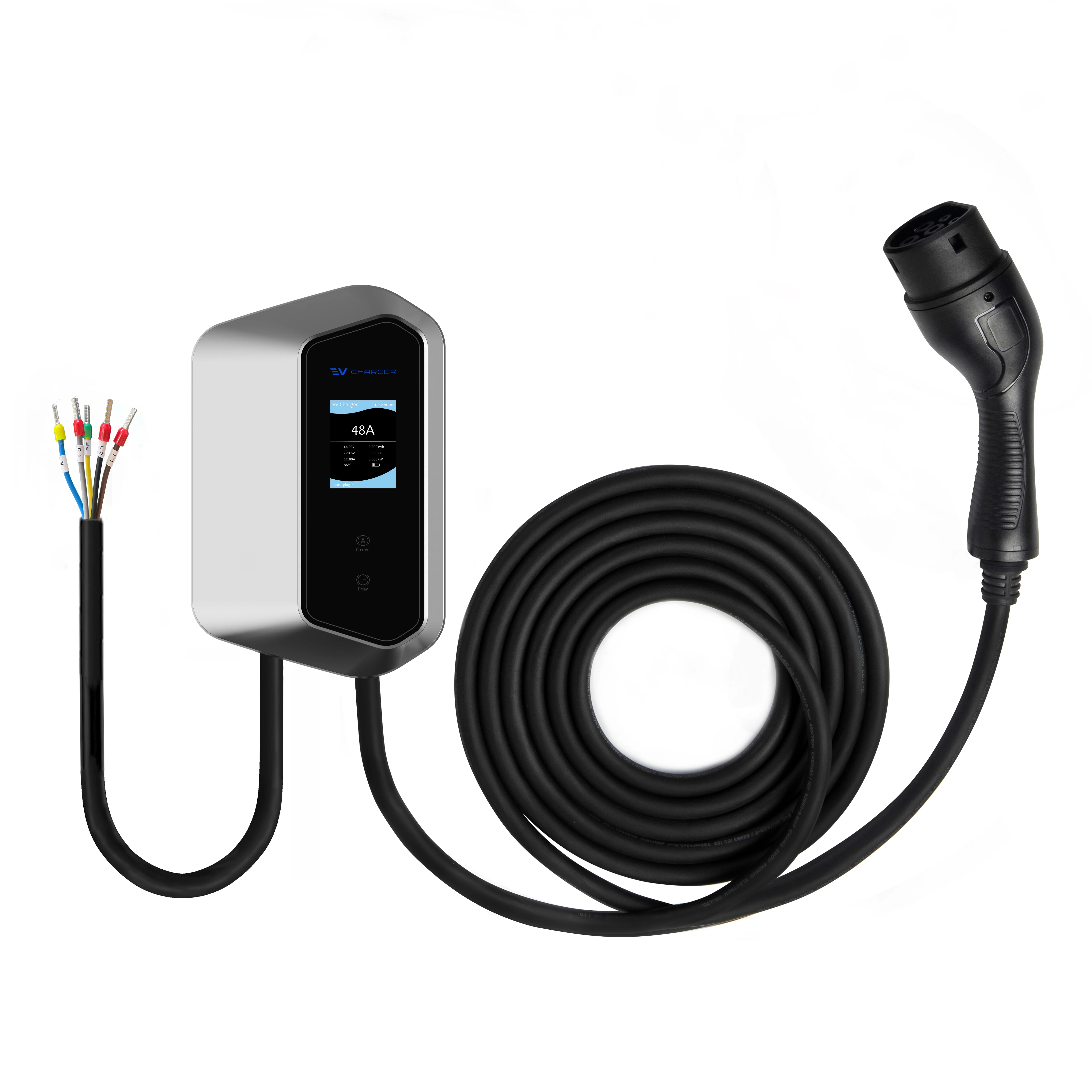 

Factory Manufacturer EV Charger Type 2 32a 7kw Wallbox Fast Electric Charging Station ev charger station