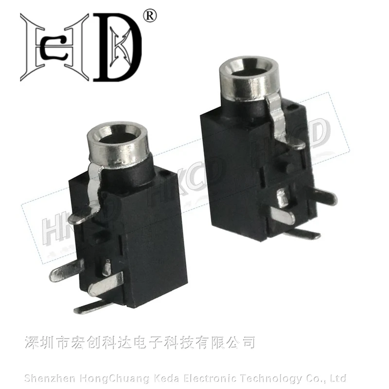 5PCS 2.5 Earphone socket PJ-210B four pin direct insertion dual channel 2.5mm audio socket DIY female headphone stand