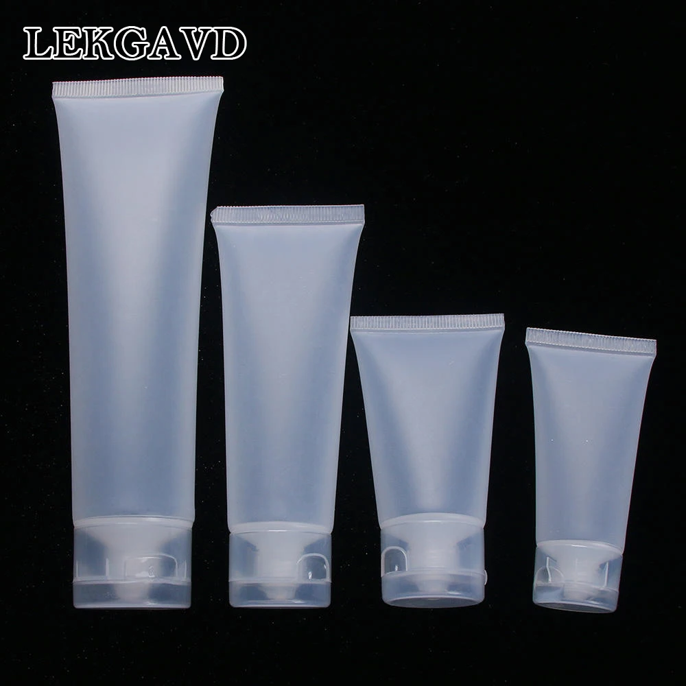 Empty Plastic Portable Tubes Squeeze Cosmetic Cream Lotion Travel Bottle Refillable Bottle Shampoo Container Make Up Tools