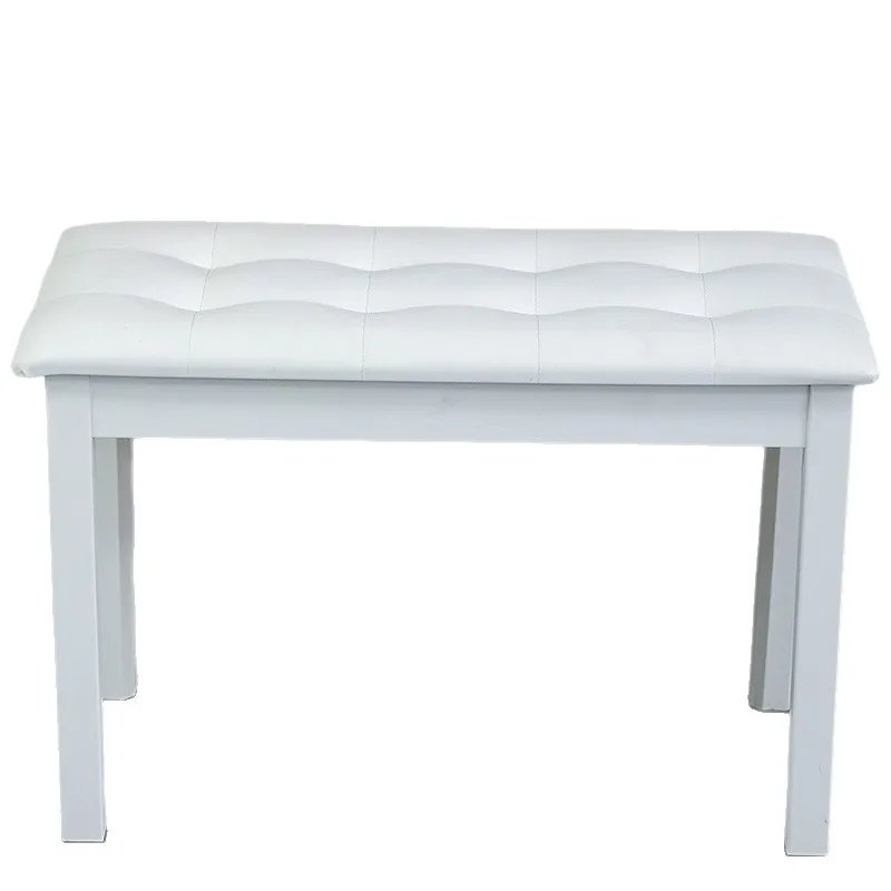 Double thickened seat cushion adjustable height white piano stool, electronic organ guzheng erhu musical instrument chair