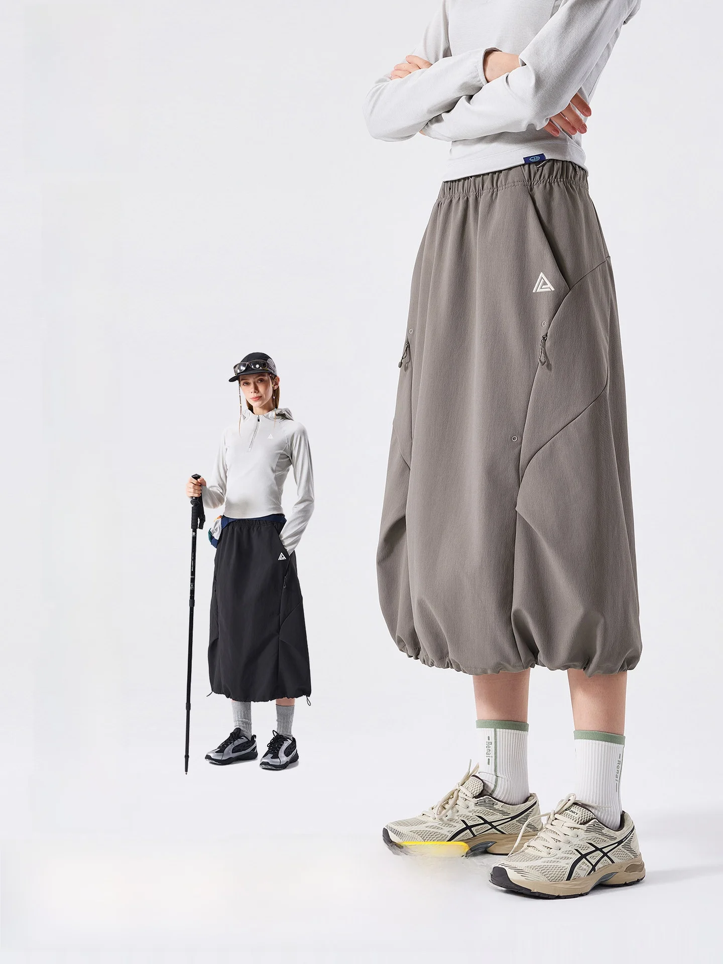 LAZY DAY TFLON Waterproof Functional Style Mountain Climbing Skirt Women's A-Line Workwear  Skirt Polyester Fiber