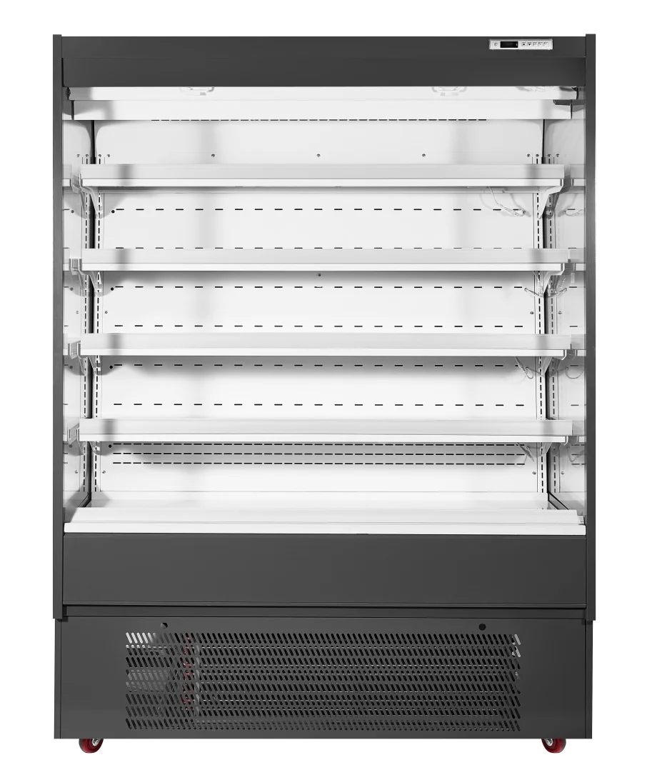 Ledge  convenience store, supermarket, air curtain freezer, beverage, milk sandwich cake, open display freezer