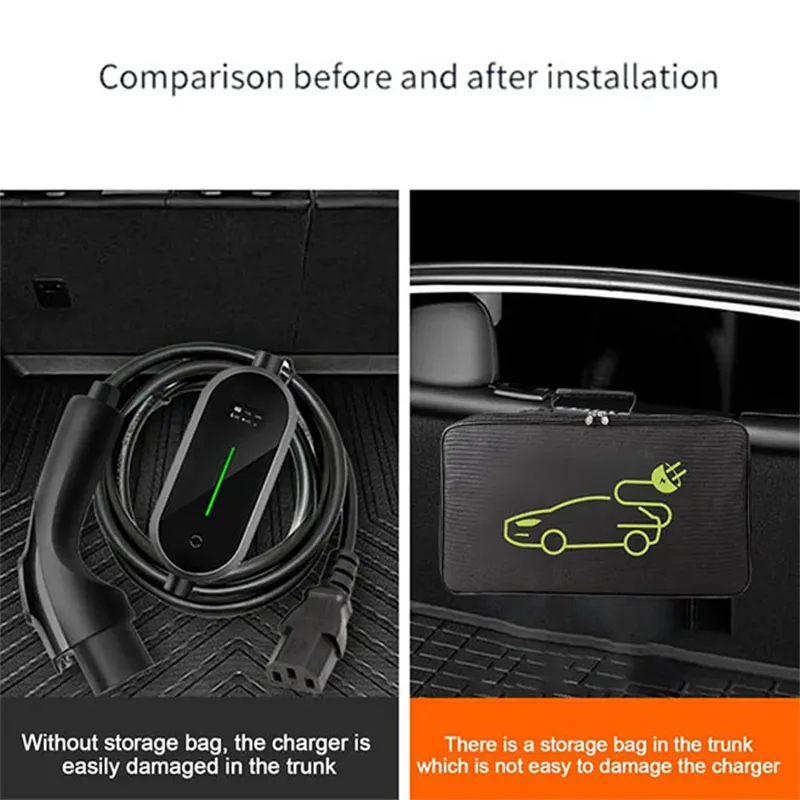 EV cable bags storage organizer for cables cords and hoses portable EV chargers cable storage bags electric wire bag for electri