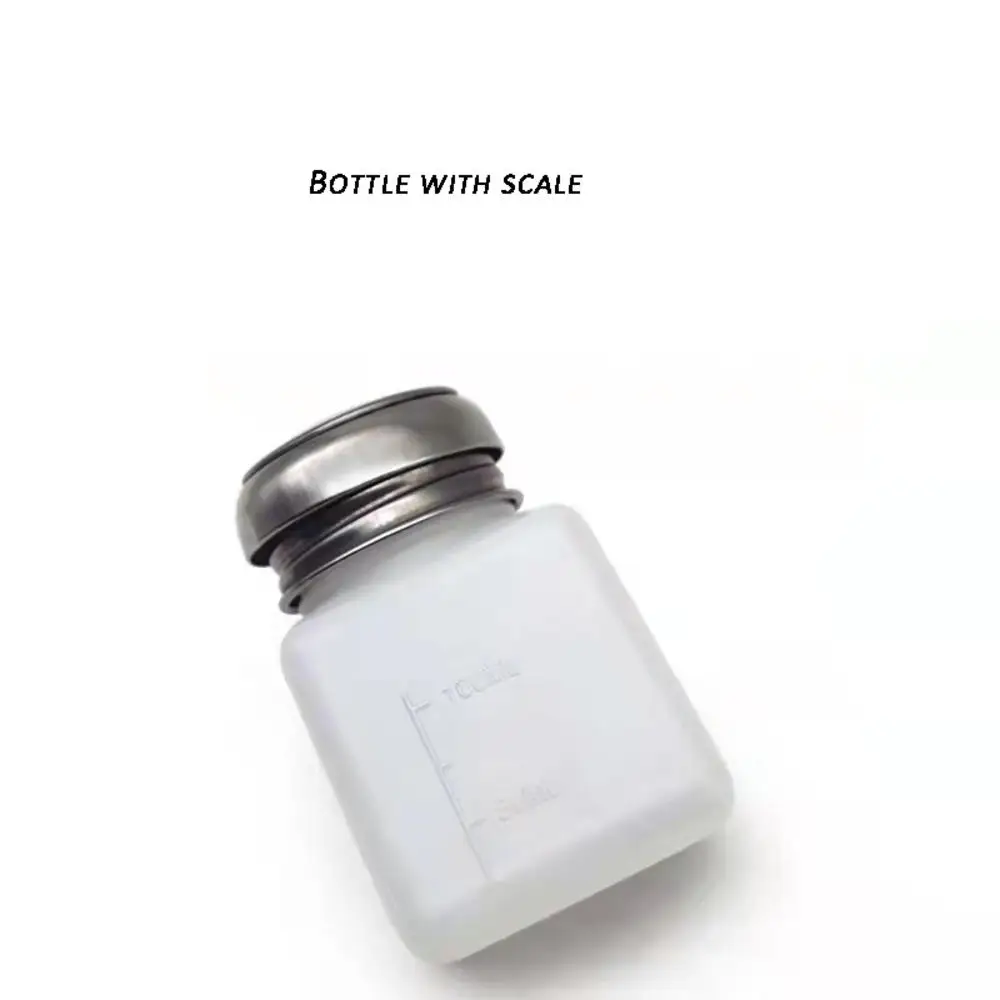 100/200/250ML Empty Nail Polish Remover Bottle Liquid Alcohol Press Pump Refillable Sample Bottles Portable Dispenser Containers