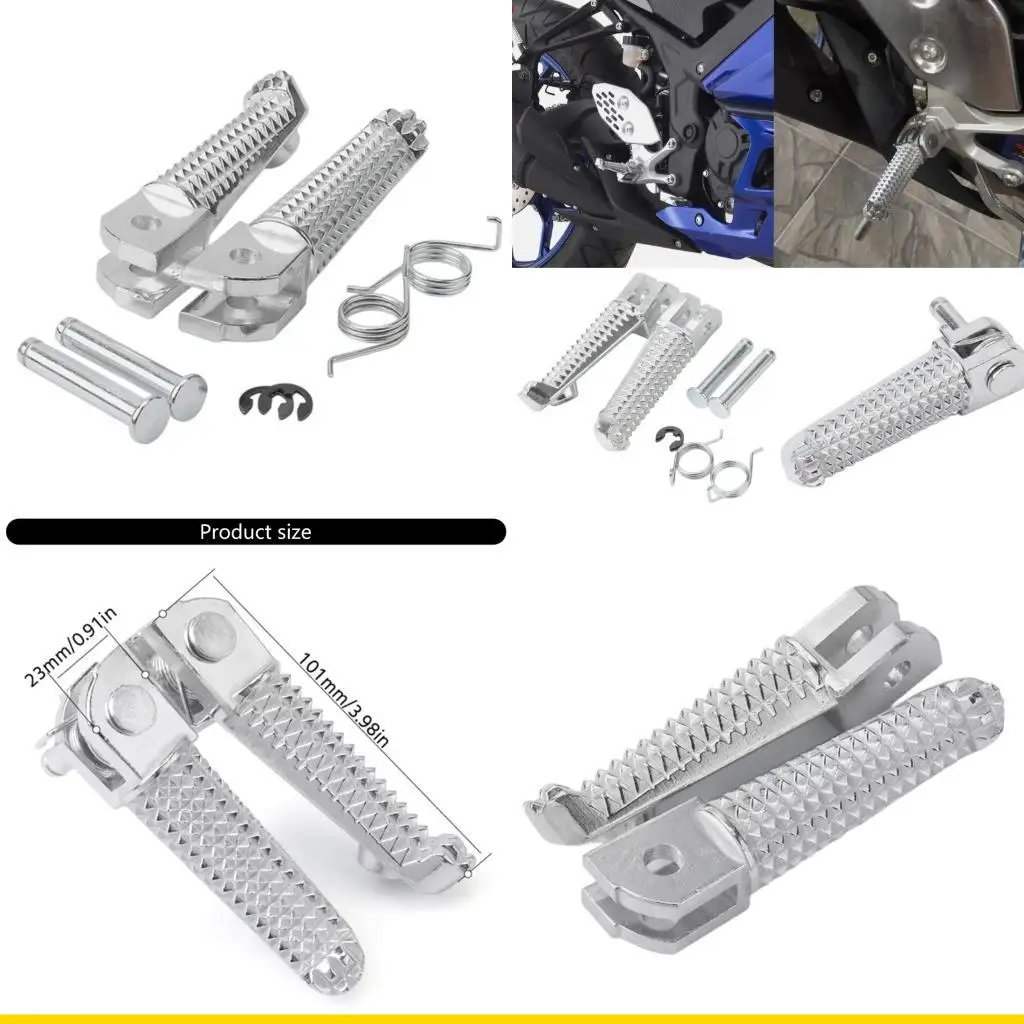 

SZCH Bike Foot Pegs Direct Replacement Easy Installation Improved Riding Control Flat Design