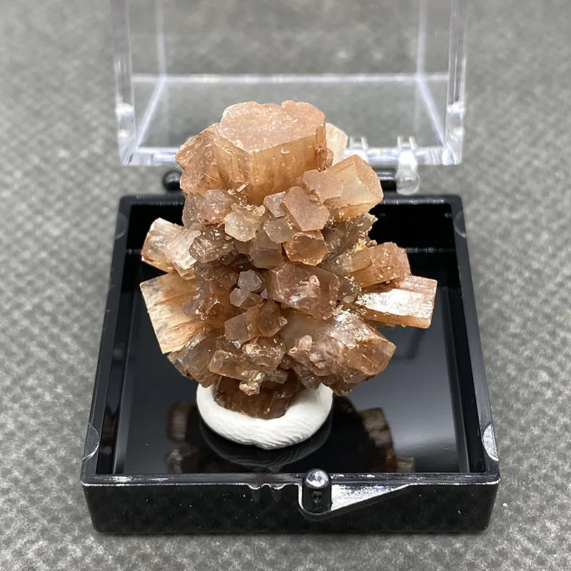 Aragonite naturelle 100%, quartz cristal, pelisse, taille de boîte 35x35x35mm
